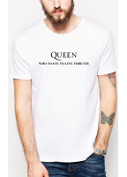Marškinėliai Queen. Who wants to live forever